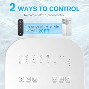 Windowless portable air conditioner 15h timer 120oscillation 3 in 1 portable ac unit with remote 2 gal tank 3 modes 3 speeds ultra quiet 24 ventless swamp cooler for room home office white  urban country home decor