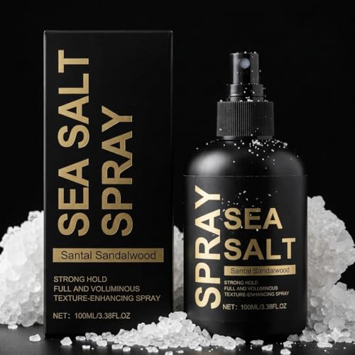 Meersalz Spray für Haare (100ml) Sea Salt Spray für natürliches Volumen & Textur Matt-Effekt & flexibler Halt Salzwasserspray für Beach Waves & Griffigkeit Unisex-Duft für Männer & Frauen