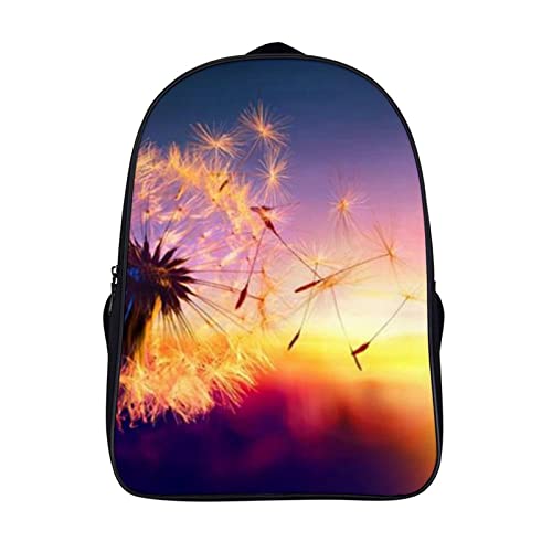 Sac à dos d'école enfants pissenlit grand sac de voyage en famille et loisirs de plein air 40cm