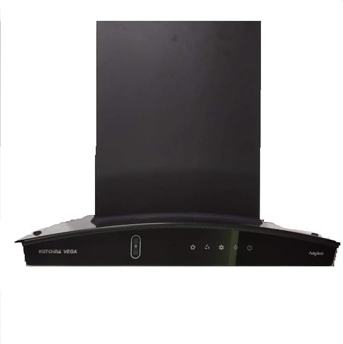 Kutchinna Vega Autoclean Chimney 60cm 1200m3/hr Wall Mounted Chimney -Black
