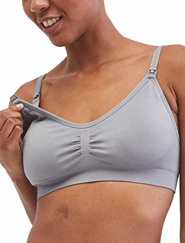 Motherhood Maternity Women's Maternity Average Busted Seamless Clip Down Nursing Bra,...