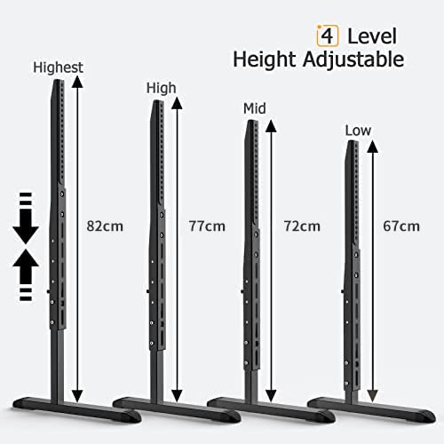 Support TV Universel, Base LCD Sur Pied, Rehausseur De Moniteur Universel Pour La Maison, Support D'Écran Sur Pied, Base TV En Acier Pour LCD