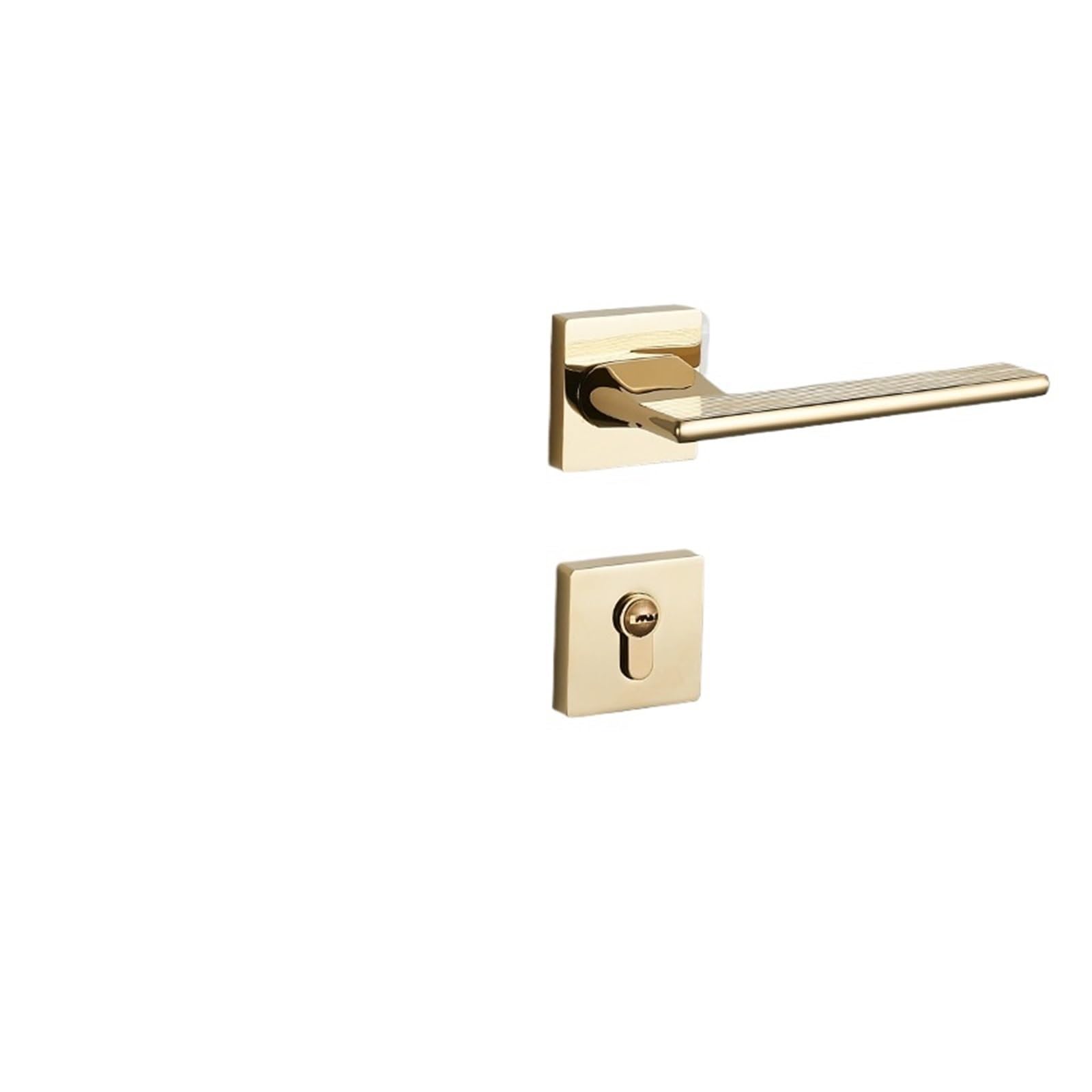 Vlalamno One Color Gray Black Simple Magnetic Silent Split Lock Bedroom Handle