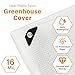 Ansgery 16 Mil Greenhouse Cover,Clear Plastic Tarps Heavy Duty Waterproof 8x10FT,UV Resistant Poly Clear Tarps with Grommets, Greenhouse Heavy Duty Tarp for Gardening, Farming, Nursery, Garden