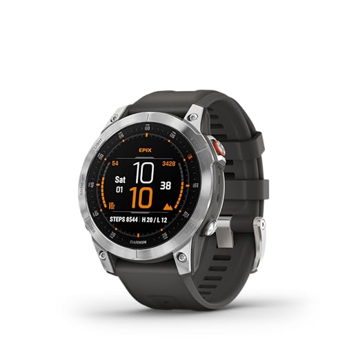 Garmin epix Gen 2 Active Smartwatch with AMOLED, Slate Steel