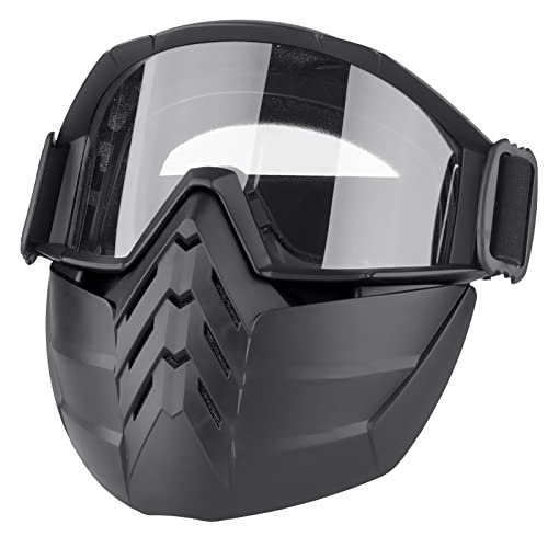 Vpzenar Airsoft Mask, Airsoft Mask Full Face,Detached Airsoft Goggles, Tactical Mask With Adjustable Elastic Headband Fit For Kids, Anti Fog Paintball Mask For Men, Protective Military Airsoft Gear #TOP3