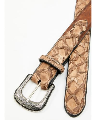 Cody James Men's Charutto Exotic Pirarucu Billet Belt Brown 442