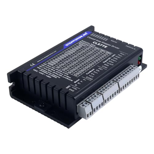 STEPPERONLINE 1-Achsen-Schrittmotor-CNC-Kit mit geschlossenem Regelkreis 3.0Nm Encoder 1000PPR(4000CPR) Nema 23 Closed Loop Schrittmotor & Treiber 0.5-7.0A 24-50VDC & Cables