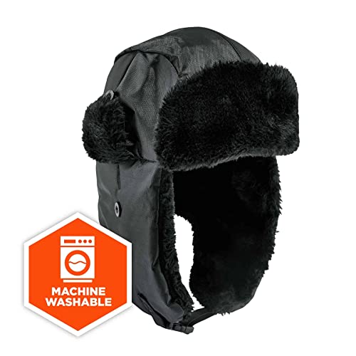 Ergodyne Standard Zipper Trapper Hat + Universal Bump Cap, Black, L/Xl Kit #TOP5