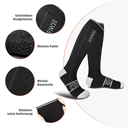 Calze riscaldabili da uomo e donna, 7,4 V, 2600