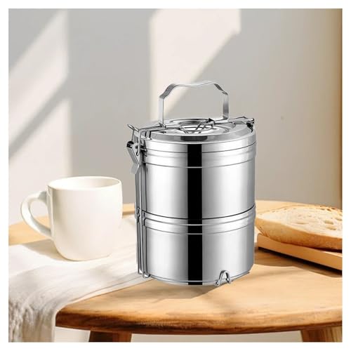 Contenedor térmico de acero inoxidable 304 de alta durabilidad con formato bento portátil 7