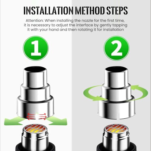 Image of Serplex 4Pcs Heat Gun Nozzles 4 Type of Heat Gun Nozzles Stainless Steel Conical Nozzles Soldering Station Nozzle Reflector Deflector Nozzle for Hot Air Gun