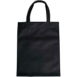 [三和] SANWA 不織布A4手提げバック ブラック 10枚×5