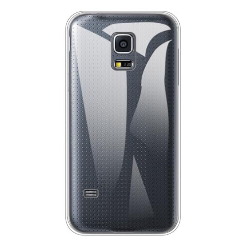 Shantime Soft Case Compatible with Samsung Galaxy S5 Mini, Slim Shockproof Bumper Protective Back Cover, Anti-Scratch Flexible Shell, Grip-Friendly(Clear)