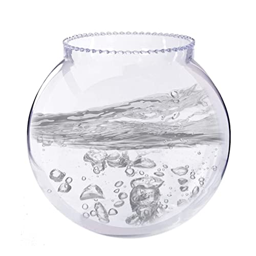 Image of AAMU Moon Mini Flower Vase, Candy Jar, Glass Planter for Money Plant & Bamboo Plant, Small Size Fish Bowl for Bars, Cafes, Modular Kitchen, Home, Table & Office Decoration - Pack of 3 Piece, 4 Inches