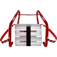 GJZQDKX Fire Escape Ladder for Adults & Kids, 2-6 Story Portable Fire Emergency Escape Ladder from Balcony, Fire Safety Ladder with Anti-Slip Rungs,32FT/10M,10M/32FT