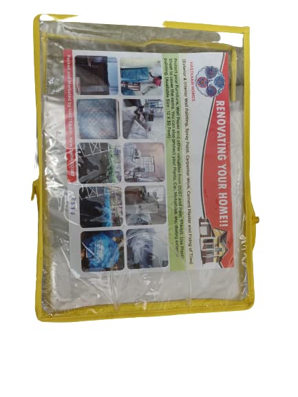 Multipurpose Protective Sheet - Protect your Furniture, Wooden Flooring, AC, Fridge, Wallpaper and Outdoor Space - car, bike, plants etc. from paint stains, sun & dust (18x18 feet, Clear Hazy) (B0BZLJH2NL) Amazon Price History, Amazon Price Tracker