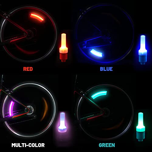HEIYE 自転車ホイールバルブライト 2pcsバイクタイヤバルブ