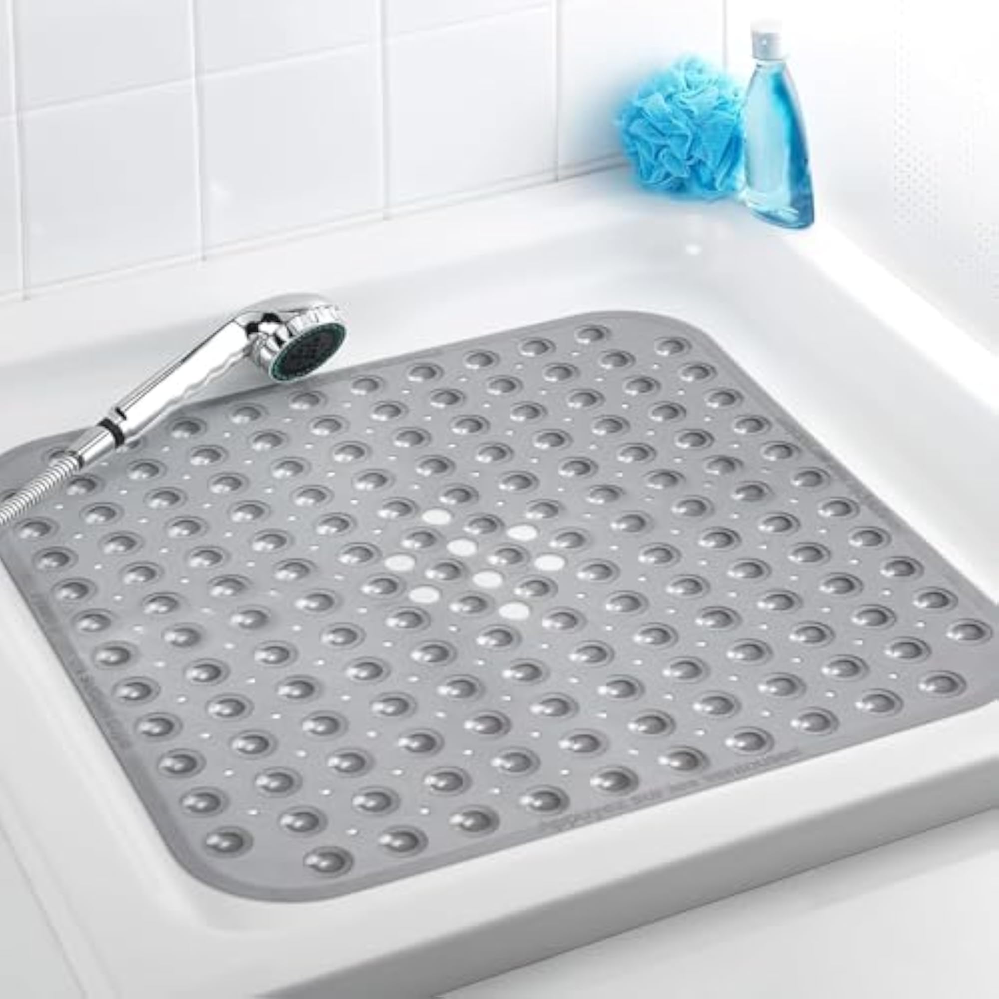 Non-Slip TPR Shower Mat with Suction Cups