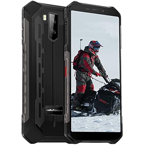 Ulefone Rugged Smartphone, Armor X9 Pro 4GB 64GB Mobile Phones SIM-Free Unlocked, 4G Dual SIM, IP68 Waterproof, 5000mAh Battery, 5.5 inch Tough Screen, NFC, Octa Core Android 11, UK Version, Black Cover