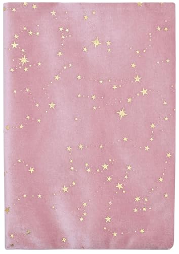 Housse de livre réglable en tissu rose étoilé pour poche BLBMH