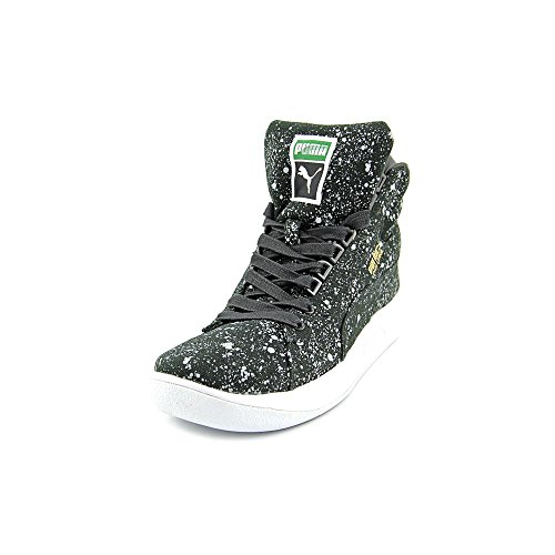 PUMA Men's Challenge All Over Splatter Black Ankle-High Canvas Fashion Sneaker - 7.5M