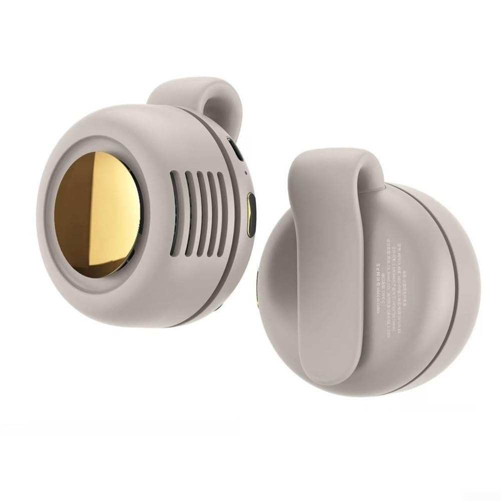 Ventilateur USB à clipser, avec direction de l'air réglable et trois vitesses de vent, conçu pour les voyages en plein air et une utilisation quotidienne (blanc)