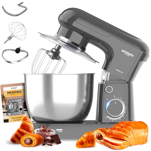 Avilia - Planetaria Silenziosa Multifunzione 1500W con Ricettario e Accessori Inclusi, Ideale per...