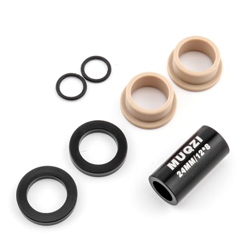 Yundxi Bike Rear Shock Absorber Bushing Mounting Hardware M8x22/24/32/44/50/54/68mm Rear Shock Bushing Cycle Accessories (M8x24mm)