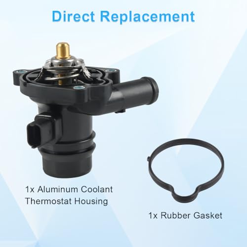 WMPHE 55565336 Engine Coolant Thermostat Housing Assembly Compatible with 2011-2016 Chevy Cruze Limited 1.4L Replace OEM 55565336 55579010 902-808