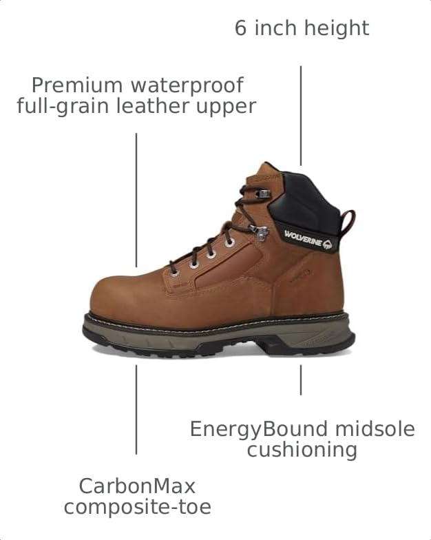 Image of Wolverine Reforce 6 inch Waterproof Composite Toe