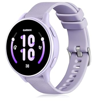 GEAK Pulseira de relógio Garmin Vivoactive 5/Vivoactive 3, pulseira de silicone de 20 mm para Garmin Venu 2 Plus/Venu Sq/Venu Sq/Venu Watch/Forerunner 645/245 Music Smartwatch feminino e masculino