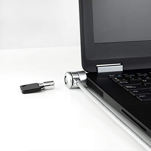 Tooq TQCLKC0025 - Cable de Seguridad con Llave para Portátiles, Plata, 1.5 Metros - imagen 4