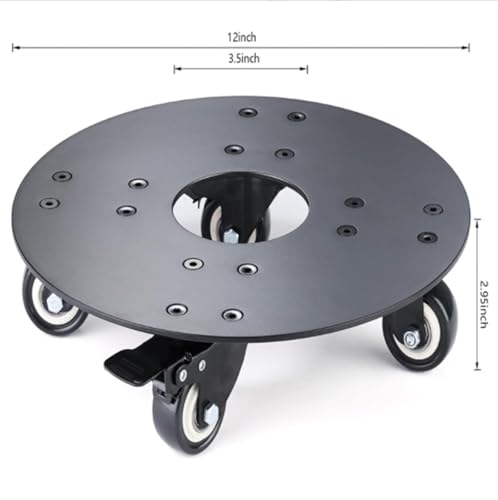 Chariot à roulettes pour plantes - Support roulant pour intérieur/extérieur - 30 cm