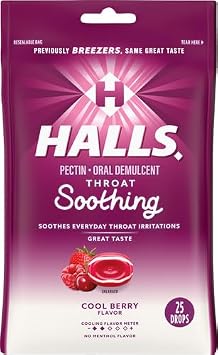 HALLS Breezers Cool Berry Drops, 25 drops