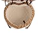 PICNIC TIME Heart Picnic Basket for 2, Wicker Basket with Handle, Complete Deluxe Service for Two, Handwoven and Sturdy Willow Constructed with Fully-lined interior and Accessories, (Antique White)