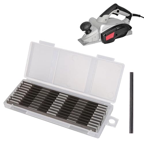 10 Stück Elektrohobel holz,Hobelmesser,Hobelmesser 82mm,Elektrohobel,Grundhobel,für Holzbearbeitungsmaschinen,(82 x 5.5 x 1.1 mm）