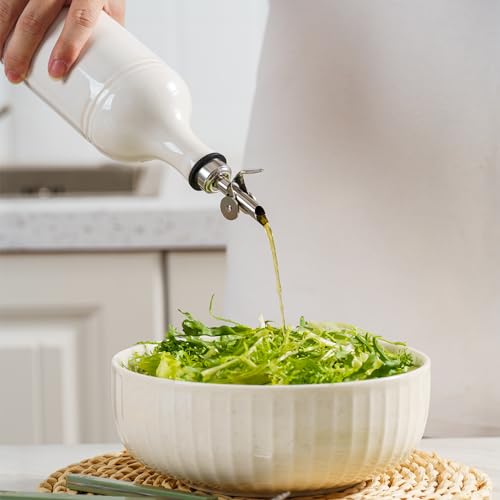 Mikigey 18 Oz Ceramic Olive Oil Bottle Dispenser For Kitchen thumb #3