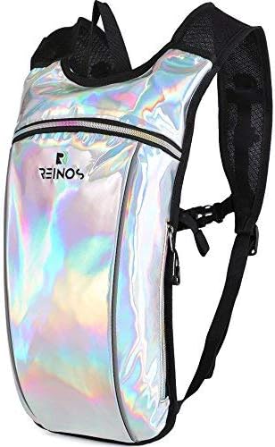 REINOS Hydration Backpack - Light Water Pack - 2L Water Bladder Included for Running, Hiking, Biking, Festivals, Raves