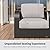 EAST OAK Signature 4 Pieces Patio Furniture Set, Outdoor Furniture with Aluminum Frame, Deep Seating Outdoor Loveseat and Coffee Table, Modern Patio Conversation Set for Porch and Balcony, Dark Grey