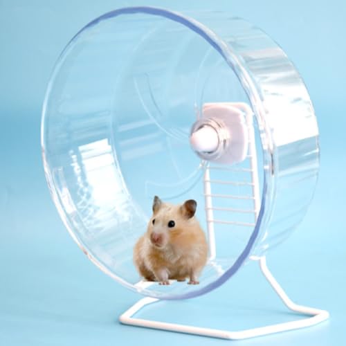 ハムスター 回し車 小動物用サイレントホイール 安定 走りやすい Tasydi 互換性 ストレス解消 ゴールデンハムスター ハリネズミ 小動物用 (21cm)