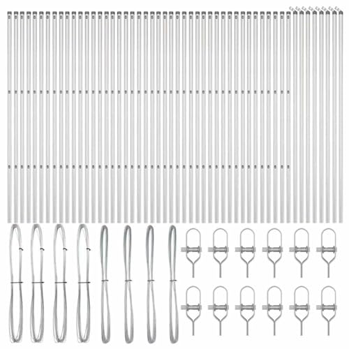 Pack 52 postes grises para cercados de 170 cm 5