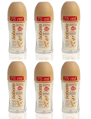 Babaria Oat deodorant Roll-on 75 ml (Pack 6)