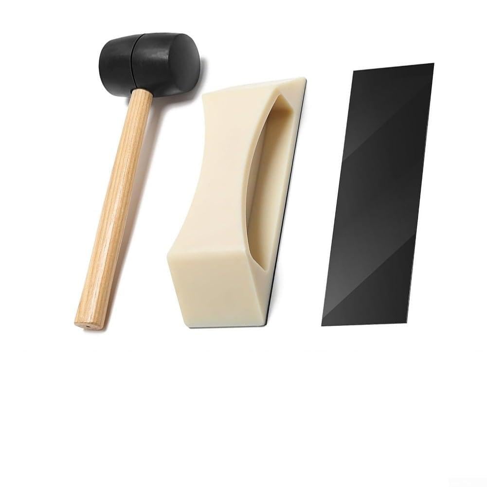 Kit de fixation parquet avec maillet et coussinets lavables pour sol stratifié et LVP