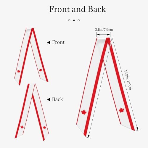 Women'S Fashion Scarf Canada Canadian Flag Hair Satin Scarf Bandanas Headscarf Wrap Breathable Lightweight Neck Scarves For Handbag Accessories2