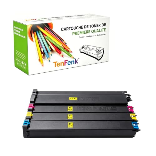 Toner Sharp MX51GT compatible pack 4 couleurs pour corriger les impressions ternes