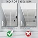 MEILANHUI Attic Ladder Pull Down System Kit, Complete Attic Pull Down Hook Parts Replacement for Cord Ropes with 64.6 Inch Extension Pole and 2pcs Copper Storage Hook Handle Parts Tool