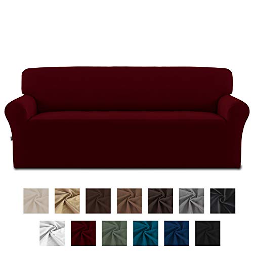 Easy-Going Fleece Stretch Sofa Slipcover – Spandex Anti-Slip Soft Couch Sofa Cover, Washable