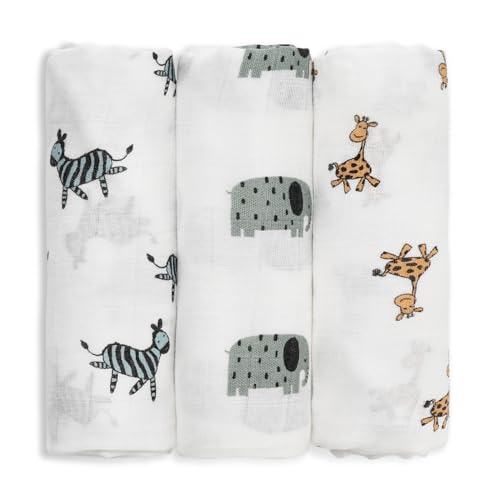 GLLQUEN BABY Muslin Squares Cloth for Baby, 3pack 70cm x 70cm Cotton Burp Cloths for Newborn, Absorbent & Breathable and Ideal to Clean, Wipe & Cover Newborns
