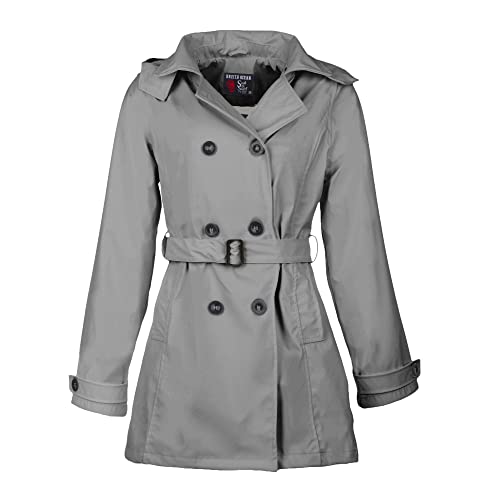 Breizh Ocean - Ciré Imperméable, du XS au 3XL, Création Française CARNAC, Trench Femme avec Capuche Amovible - Coupe vent, Impermeable et Manteau Femme